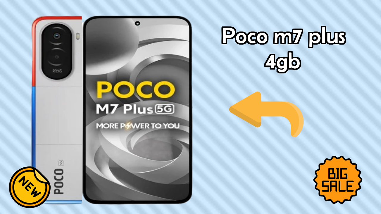 POCO M7 Plus 4GB Display Quality: 6.9 Inches (17.53 Cm) Screen