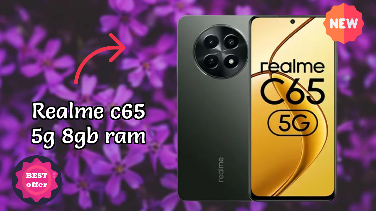 Realme C65 5G 8GB RAM Display Size: 6.67 Inches (16.94 Cm) Screen Review