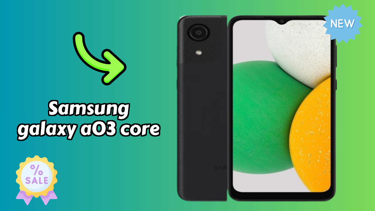 Samsung Galaxy A03 Core Display Technology: 6.5 Inches (16.51 Cm) Screen