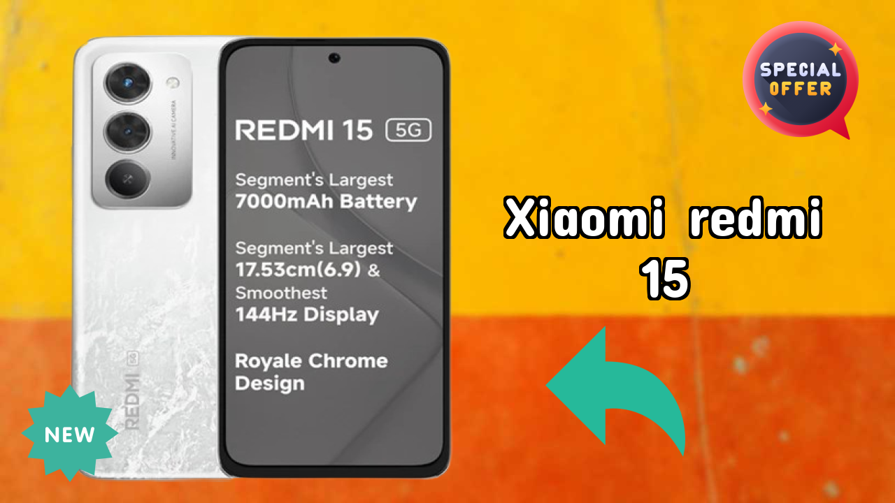 Xiaomi Redmi 15 Display Analysis: 6.9 Inches (17.53 Cm) Screen